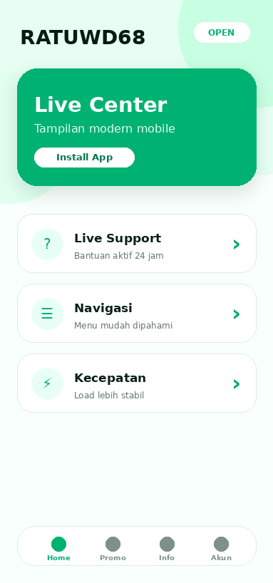 RATUWD68 fitur live